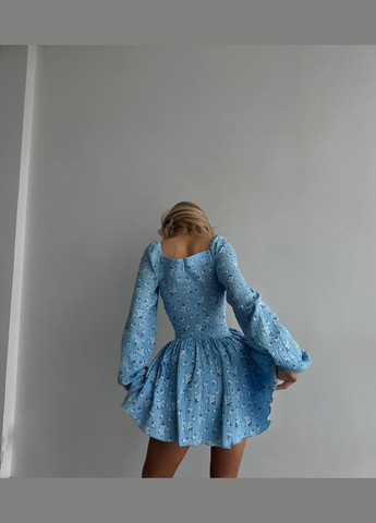 Женский комбинезон с шортами-юбкой цвет голубой р.42/44 454060 New Trend голубой