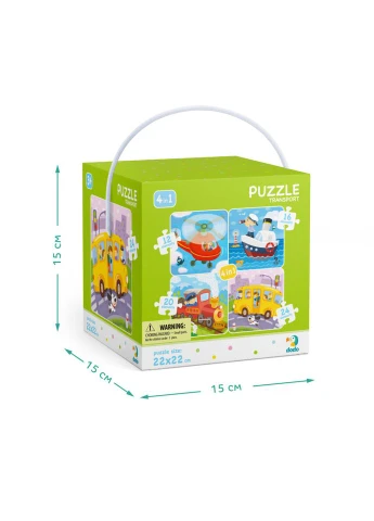 Пазлы детские картонные Транспорт 72 элементов DoDo Toys (402506046)