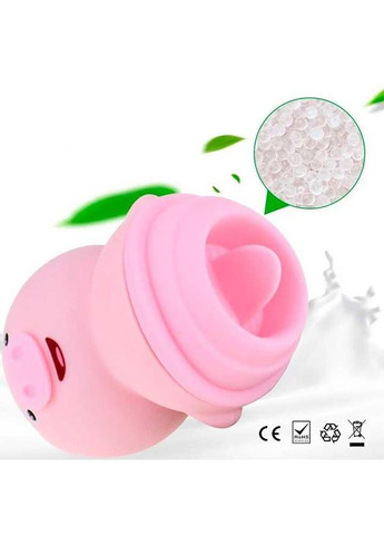 Свинка-вибратор 'язык' для клитора и сосков Розовый K000431 No Brand (366665571)