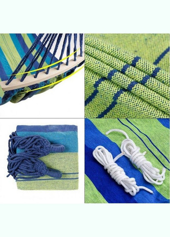 Підвісний гамак для відпочинку Rainbow Two 200 х 80 см із планкою 40 см No Brand (340111691)