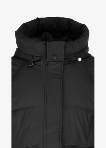 Черная зимняя куртка однотонная женская 8515 черный shop (2000999163432) On me