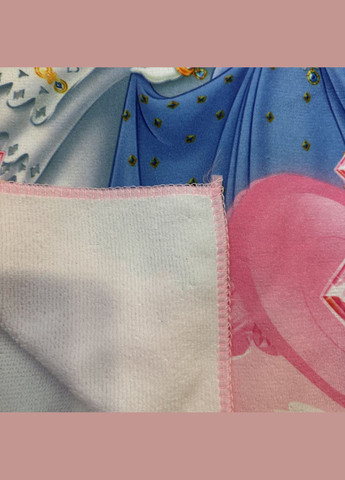 Пончо рушник для дітей рожевого кольору з малюнком "Принцеси". Дитячий рушник-пончо з капюшоном. No Brand (345064728)