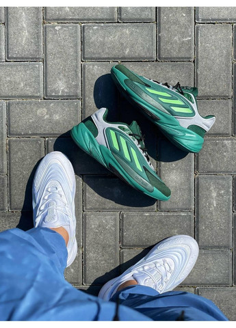 Серые демисезонные кроссовки мужские adidas ozelia green адидас озелия No Brand