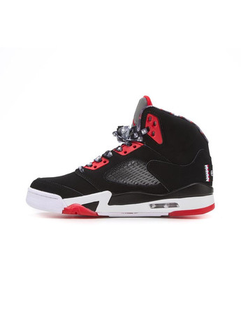 КРОСІВКИ ЖІНОЧІ NIKE AIR JORDAN 5 RETRO QUAI 54 BLACK RED НАЙК АІР ДЖОРДАН No Brand чорні демісезони (369388131)