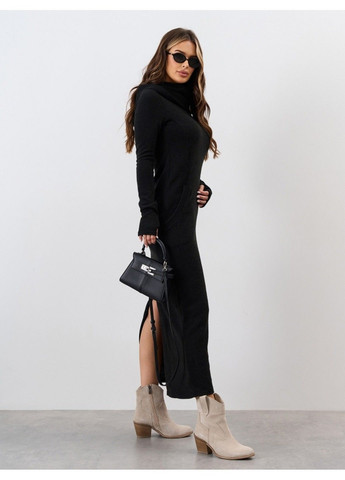 Чорна повсякденний сукня issa pus 15335 чорний ISSA PLUS