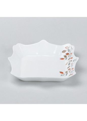 Столовый сервиз 26 квадратных керамических тарелок с цветами. TS Kitchen (365729038)