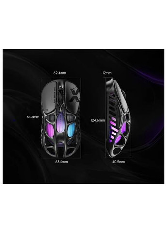 Мишка (GSX_BLK) GravaStar Mercury X Wireless/Bluetooth/USB Black (366650156)