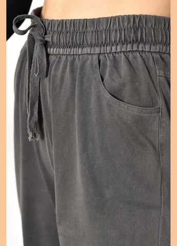 Штани жіночі напівбатальні сірого кольору Let's Shop (278274359)