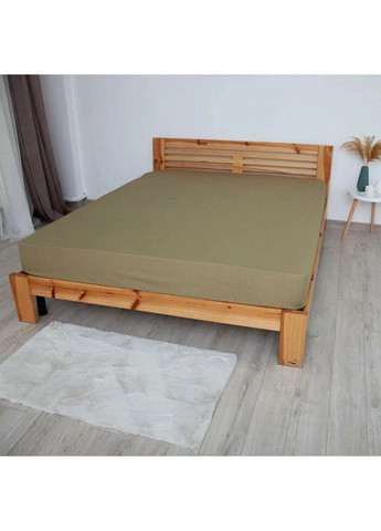 Простынь-чехол на резинке односпальная Вдохновение 2-04015-27828 120х200 см оливковая ТЕП (327791133)