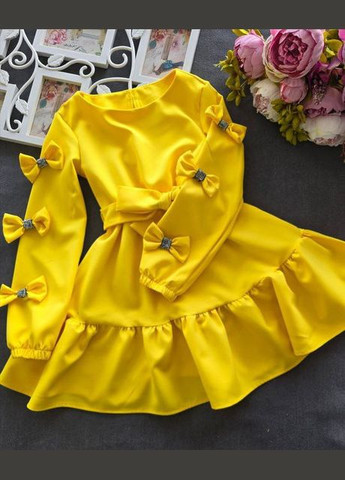 Бежевое очаровательное платье-трансформер для девочек, 4 образа в 1, размеры 98-164 No Brand (319869359)