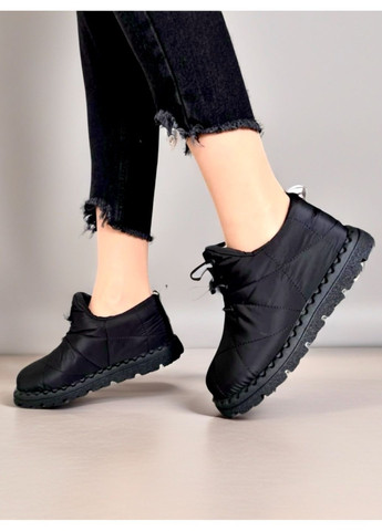 Черные женские зимние дутики автоледи. No Brand