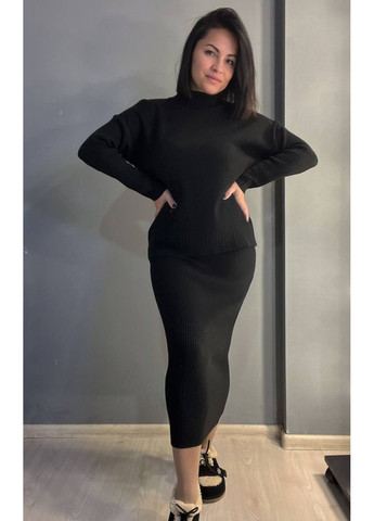 Костюм 82345 свитер юбка длинная лапшая вязка Enjoy (302810290)