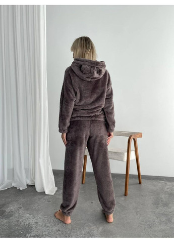 Коричневая зимняя пижама Україна UMButik