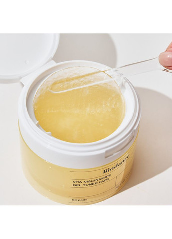 Тонер-пады Vita Niacinamide Gel Toner Pads, 60 шт. Педы Biodance (369569380)