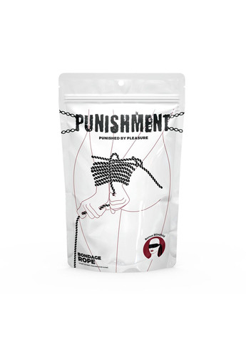 Мотузка для шибарі Bondage Rope – Black Punishment (331149218)