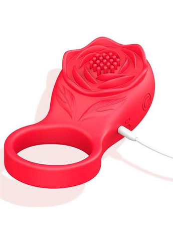Смарт виброкольцо на пинис Love Spouse "Роза" из 9 режимов вибрации для стимуляции пениса, мошонок, так и на клитор. China (360613534)
