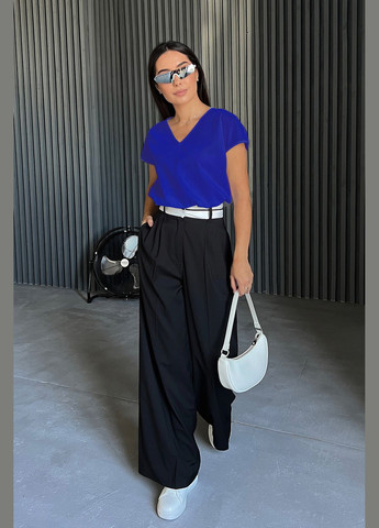 Синіти класична повсякденна жіноча блуза з креп-шифону INNOE Блуза