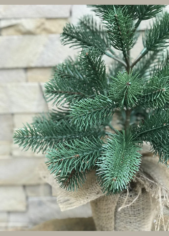 Ялинка лита Premium в мішковині 50 см зелена HVOYA (328606327)