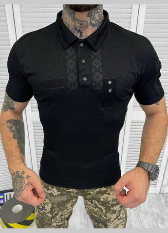 Черная футболка-тактическая поло klichko black лг7546 s для мужчин No Brand