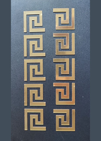 Зеркальные акриловые наклейки Орнамент 10 шт (5 х 5 см) Б153 No Brand (325699345)