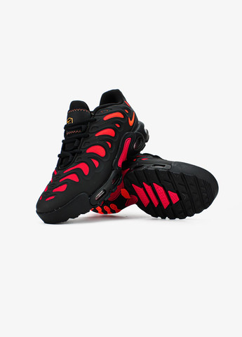 Чорні Осінні кросівки чоловічі nike air max tn drift plus black red | найк аір макс тн плюс чорні No Brand