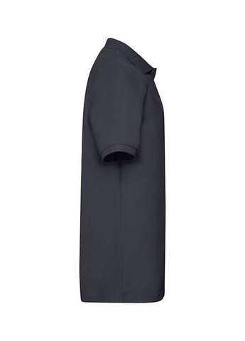 Темно-синяя футболка мужская поло 65/35 heavy polo (0632040azs) с коротким рукавом Fruit of the Loom