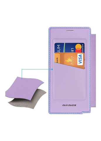 Чохол-книжка Skin X Pro with MagSafe для Samsung Galaxy S25 Ultra 5G (S938) Purple Pink Dux Ducis (336380433)