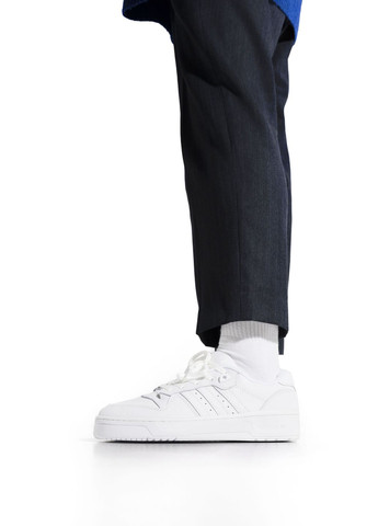 КРОССОВКИ ЖЕНСКИЕ ADIDAS RIVALRY WHITE АДИДАС No Brand белые демисезоны (369391531)