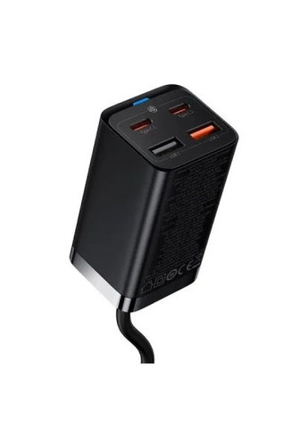 Зарядное устройство 2xUSB-C 65W + 2xUSB GaN + cable USB-C to USB-C 100W 1.0m black (CCGP040101) Baseus 2xUSB-C 65W + 2xUSB GaN + cable USB-C to USB-C 100 (370018161)