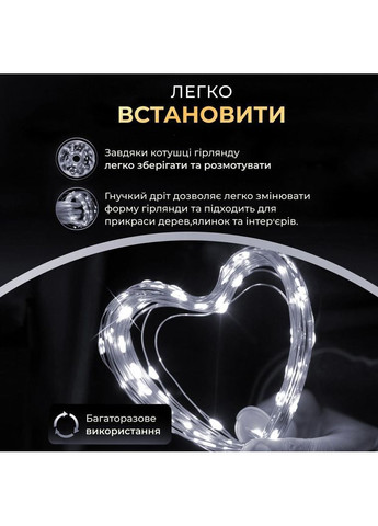 Гірлянда роса на пульті 50 метрів на 500 led світлодіодів крапля на зеленому дроті біла 500L50MGW No Brand (369478423)