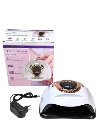 LED-лампа для маникюра Sun-WY-02, 268 Вт, 16 красных диодов, белая Global Fashion (362044377)