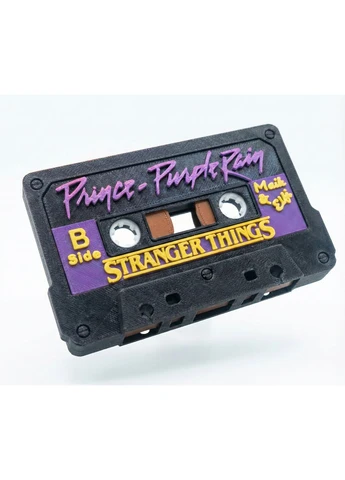 Касета Майка Дивні Дива Stranger Things Elfi «Purple Rain» 3D друк No Brand (379736634)