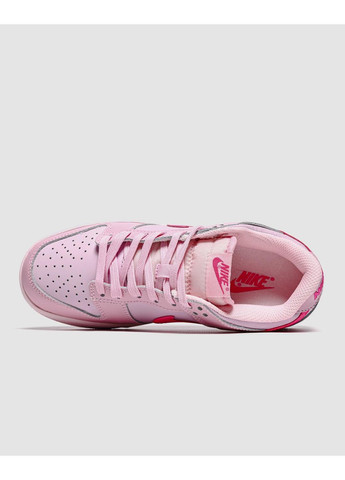 Розовые демисезонные кроссовки мужские nike dunk low gs triple pink найк сб данк No Brand