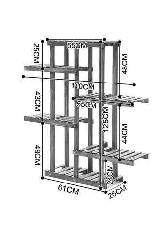 Стелаж кухонний з дерева Тетонія мускат (СТА-013607) No Brand (327849885)