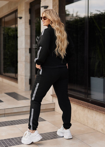 Спортивний костюм жіночій на флісі з тринитки (бомбер + штани) No Brand (352007304)