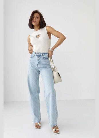 Майка с вырезом в форме сердца Lurex — 329626615