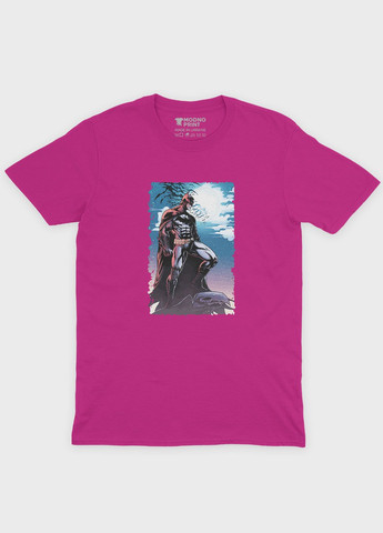 Розовая демисезонная футболка для мальчика с принтом супергероя - бэтмен (ts001-1-fuxj-006-003-002-b) Modno