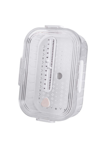 Контейнер для їжі пластиковий 32.5х22.5х11 см харчовий контейнер з індикатором дати 4.2 л Білий HP-27-2 Yiwu (370802262)