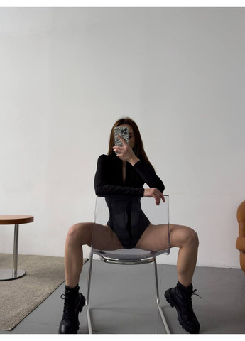 Женское боди на молнии с флисовым утеплением MonCher (363263634)