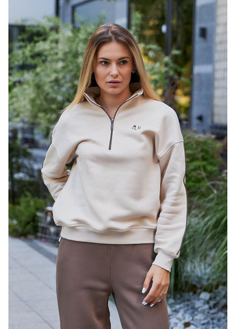 Костюм женский с начесом лакоста бежево-серый (М196.4) UMON (356129648)