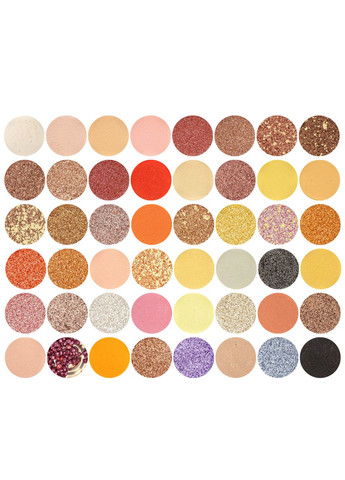 Палетка теней для век матовые перламутровые шиммерные 48 оттенков Naughty 600800 Huda Beauty (300676791)