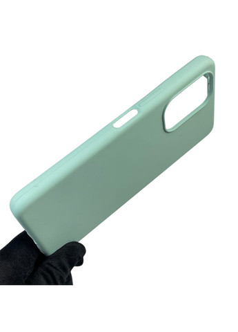 Чохол для Camon 19 (CI6n) силіконовий з мікрофіброю нековзний на техно камон 19 бірюзовий Tecno (366385967)