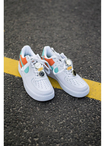 КРОССОВКИ ЖЕНСКИЕ NIKE AIR FORCE 1 COSMIC CLAY НАЙК АИР ФОРС 1 ПРЕМИУМ No Brand белые демисезоны (368862539)