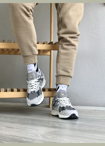 Сірі всесезон кросівки чоловічі і жіночі new balance 2002r grey \ нью беланс 2002 сірі No Brand