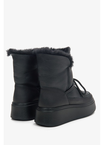 Угги, цвет черный Estro (350920245)