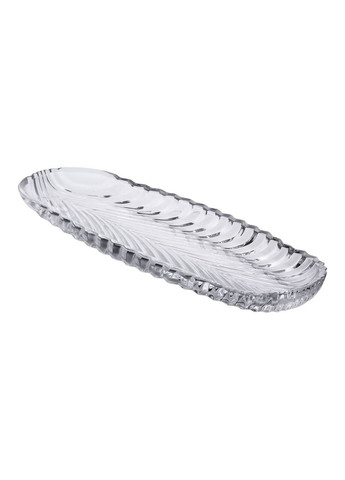 Блюда сервировочная стеклянная 39х13,5 см для закусок фруктов канапе праздничная сервировка ProDobro (364190849)