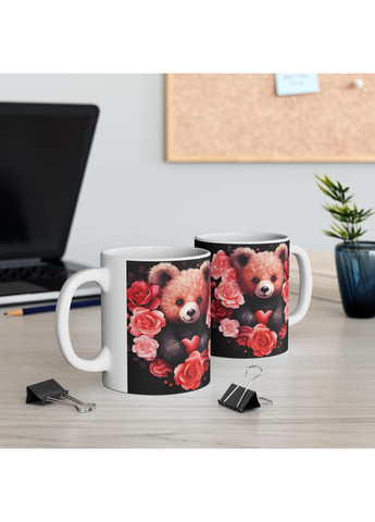 Керамическая чашка с дизайном "Мишка" 330 No Brand (368671610)