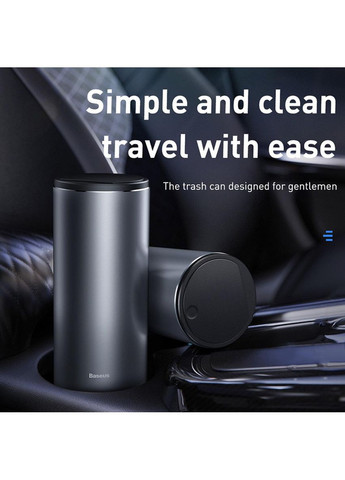 Автомобільний сміттєвий контейнер Gentleman Style Vehicle-mounted Trash Can（Bag1 roll/30）Dark gray Baseus (360875297)
