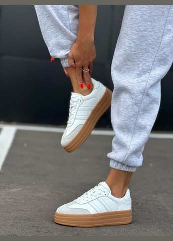 Білі кросівки з високою підошвою для жінок білі жіночі зручні повсякденні кеди No Brand