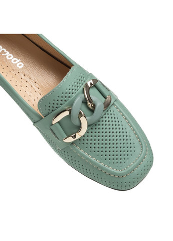 Evromoda Туфли (1052ТZВ) зеленый з натуральная кожа, турция — лето (328915282)